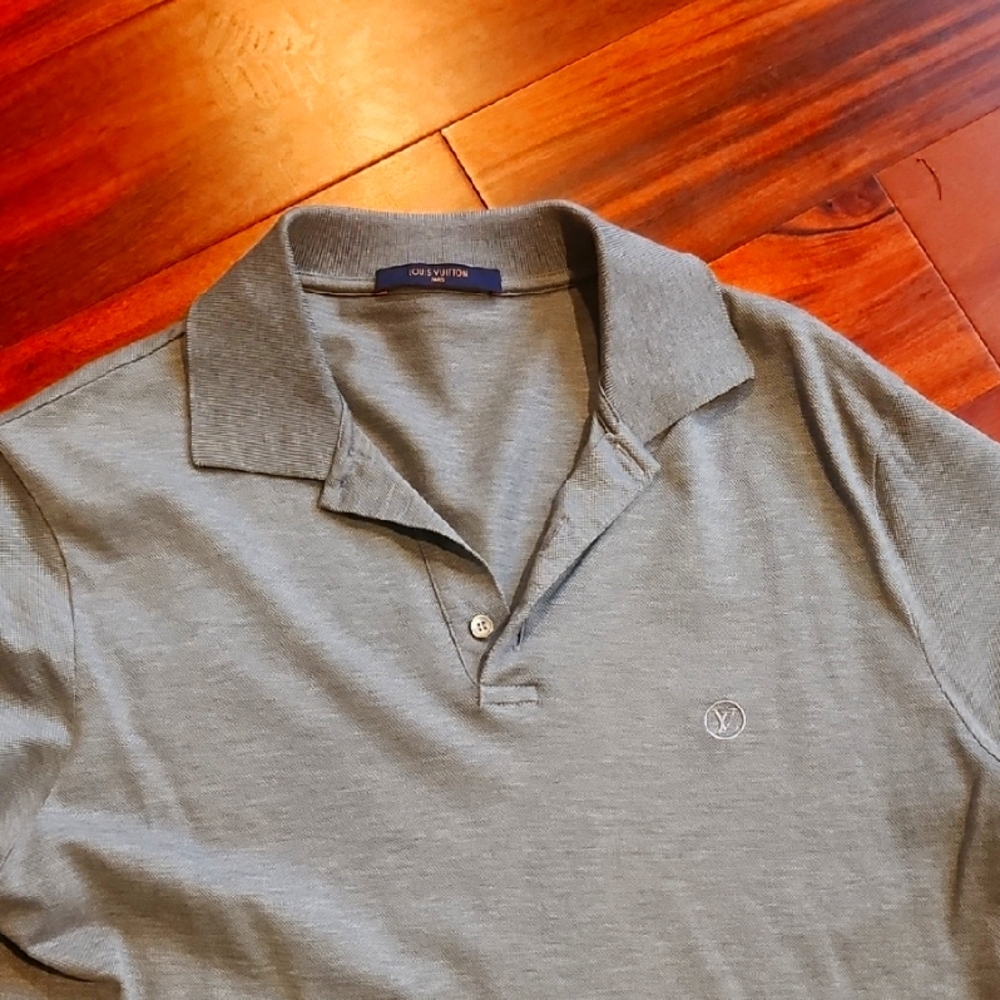 Louis Vuitton Gray Polo Shirt08